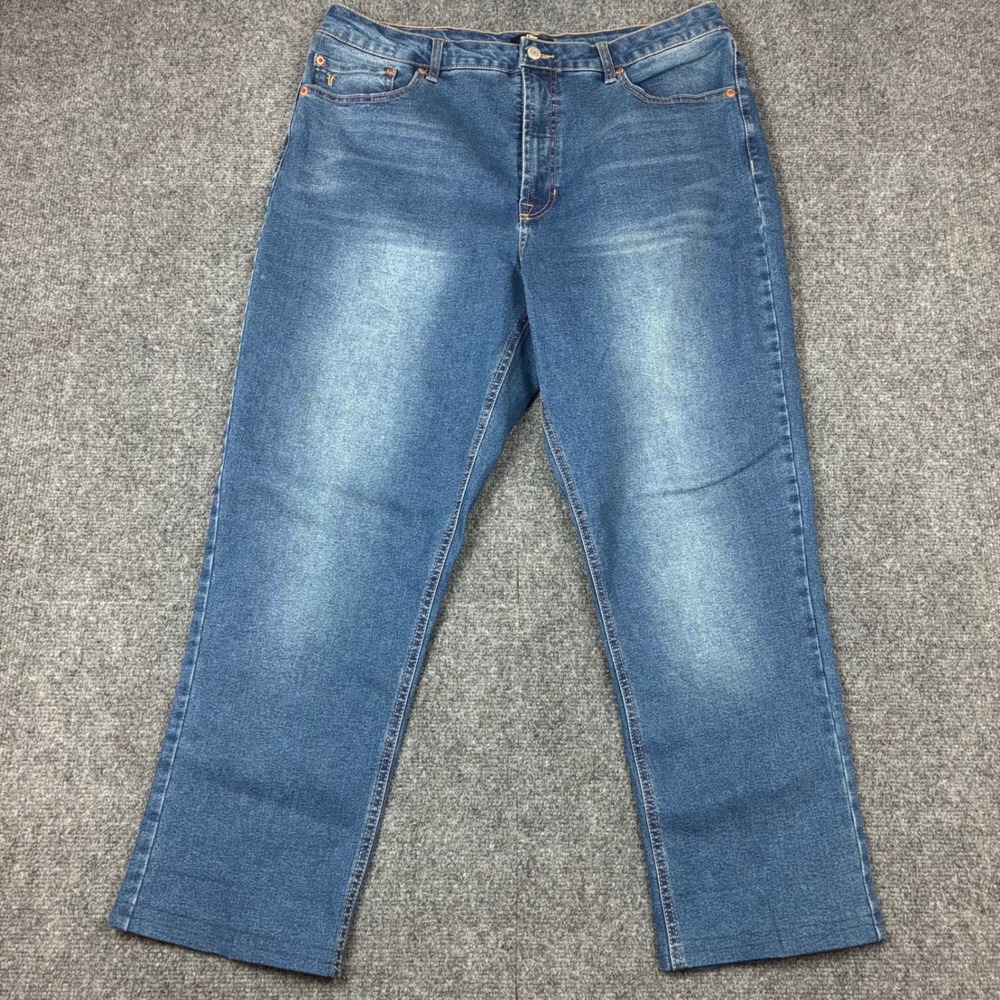 Frye Womens Size 14/32 Straight Leg Jeans Blue Denim Medium Wash Stretch